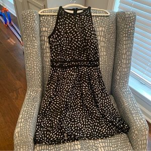 Black and gray dress